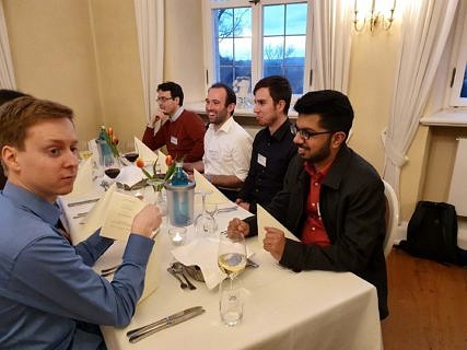 Doctoral researchers at the conference dinner (Image: A. Dakkouri-Baldauf)