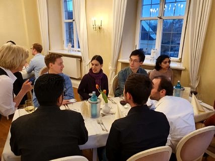 Doctoral researchers at the conference dinner (Image: A. Dakkouri-Baldauf)