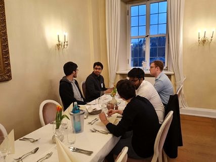 Doctoral researchers at the conference dinner (Image: A. Dakkouri-Baldauf)