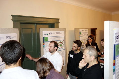 Poster session in the Wilhelminen-Salon of Schloss Atzelsberg (Image: E. Birang)