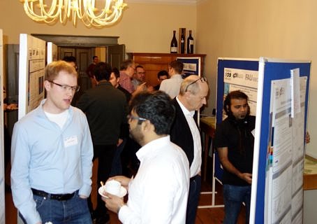 Poster session in the Wilhelminen-Salon of Schloss Atzelsberg (Image: E. Birang)