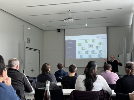 Spokesperson professor Steinmann during his intriguing talk (image: AH)